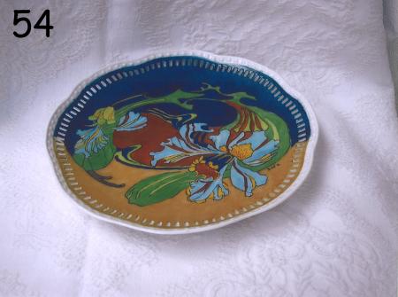 Assiette a gateau enorme fleur moderne